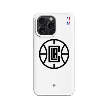 iPhone 15 Pro Max SolidX 白 - NBA - B&W-洛杉磯快艇 L.A. Clippers B&W - Light