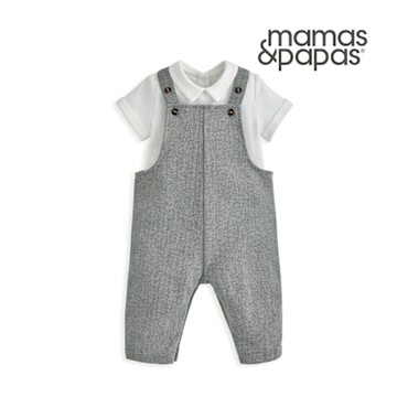 Mamas&Papas 艾薩克-短袖吊帶褲套裝