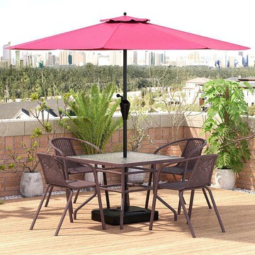 花園三件套家用室外戶外桌椅帶傘組合庭露天休閑浪漫陽臺小桌批發[DD050209]