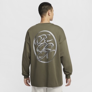 【NIKE】AS DB M NK TEE LS OVERSIZED 男款 長袖上衣 綠色-HJ3345222