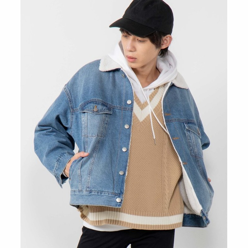 ウィゴー Wego ボアデニムジャケット メンズ デニム M Wego 通販 Lineポイント最大1 0 Get Lineショッピング