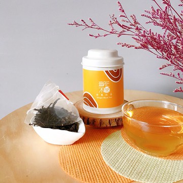 【無花不茶】原葉花茶系列-紅茶款：金薑紅茶—3g三角茶包*3入小鐵罐裝*5罐