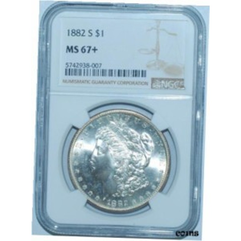 アンティークコイン NGC PCGS S MS67 Morgan Silver Dollar | LINE