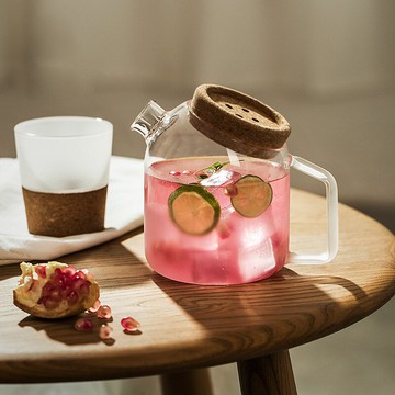 木笙耐熱玻璃冷水壺云霧泡茶壺日式簡約辦公室茶具套裝家用涼水壺