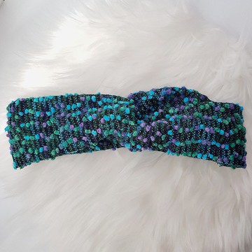 MIX 小小毛怪 毛料款 交叉髮帶/髮飾