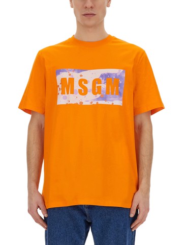 msgm t-shirt with logo
