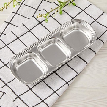 304韓式三格小菜佐料盤