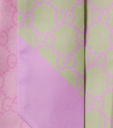 Gucci GG silk twill scarf