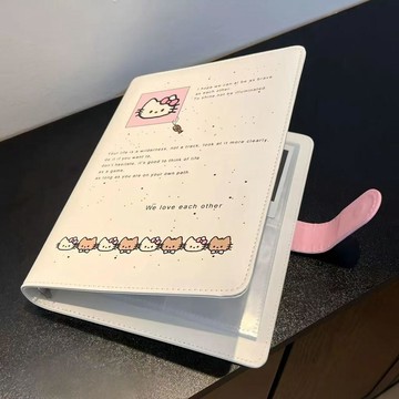 免運🔥拍立得相冊 拍貼機相簿 拍立得相簿 拍立得可愛KT貓相冊 卡冊 收納冊 A5活頁收納本 四宮格3寸照片小卡