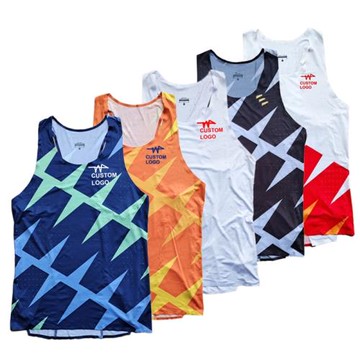 2020鉆石聯賽獵鷹閃電分體田徑服背心 電鋸馬拉松田徑T恤 可訂標