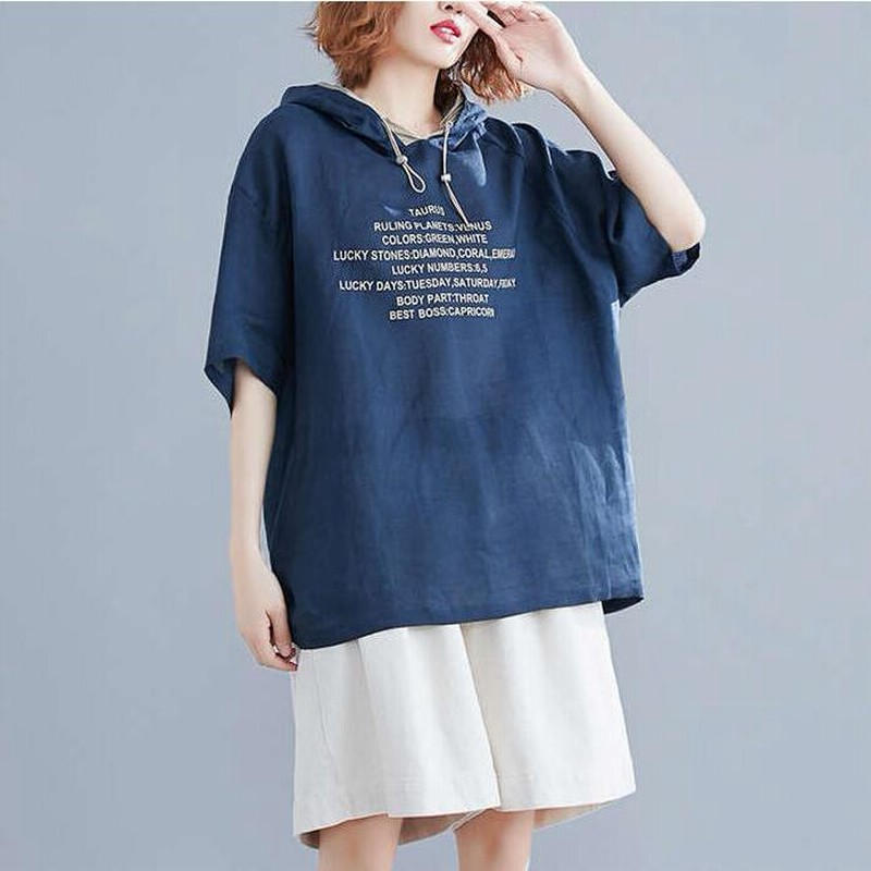 パーカー Tシャツ レディース スウェットパーカー フード付き レディース 半袖tシャツ ゆったり フードトレーナー 夏服 ストリート系 カットソー 大きいサイズ パーカー Tシャツ レディース スウェットパーカー フード付き