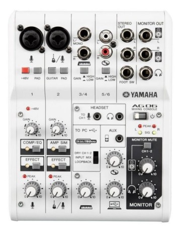 YAMAHA AG03 USB Mixer 混音器音訊/錄音介面直播設備直播必用[公司貨免