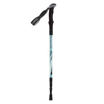 ATUNAS 直把鋁合金三節旋轉避震登山杖 EVA塑膠 7075鋁合金杖尖  F(伸長135cm + 收納64cm)  黑色 + 綠色  1個