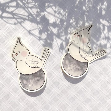 玄鳳鸚鵡 貼紙 | 月亮女神