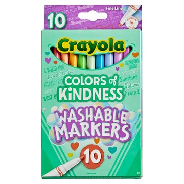 Crayola 繪兒樂 善良色彩特別版細頭馬克筆  10色  1組