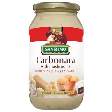 【美味大師】SAN REMO聖雷蒙頂級麵醬(奶油白醬 x 12瓶 / 箱)