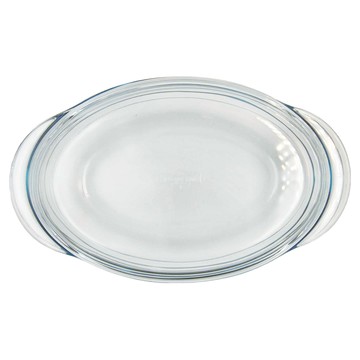 OCUISINE 耐熱玻璃橢圓調理鍋 法國製造 耐冷熱衝擊  33cm  附蓋調理鍋  1個