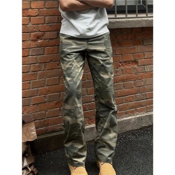 柳釘迷彩伐木工裝褲男女潮牌cleanfit美式高街嘻哈vibe機能休閑褲