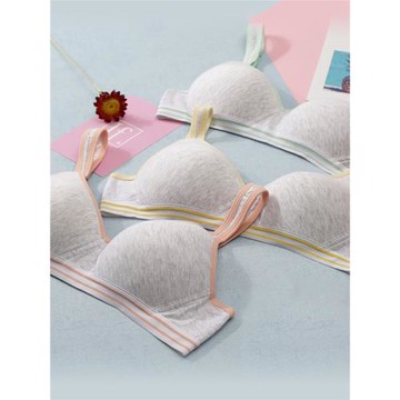 學生內衣文胸發育期小胸少女初中生純棉高中無鋼圈薄款定型文胸秋