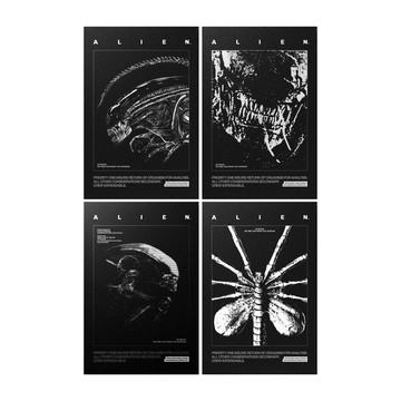 異形明信片 (四入)