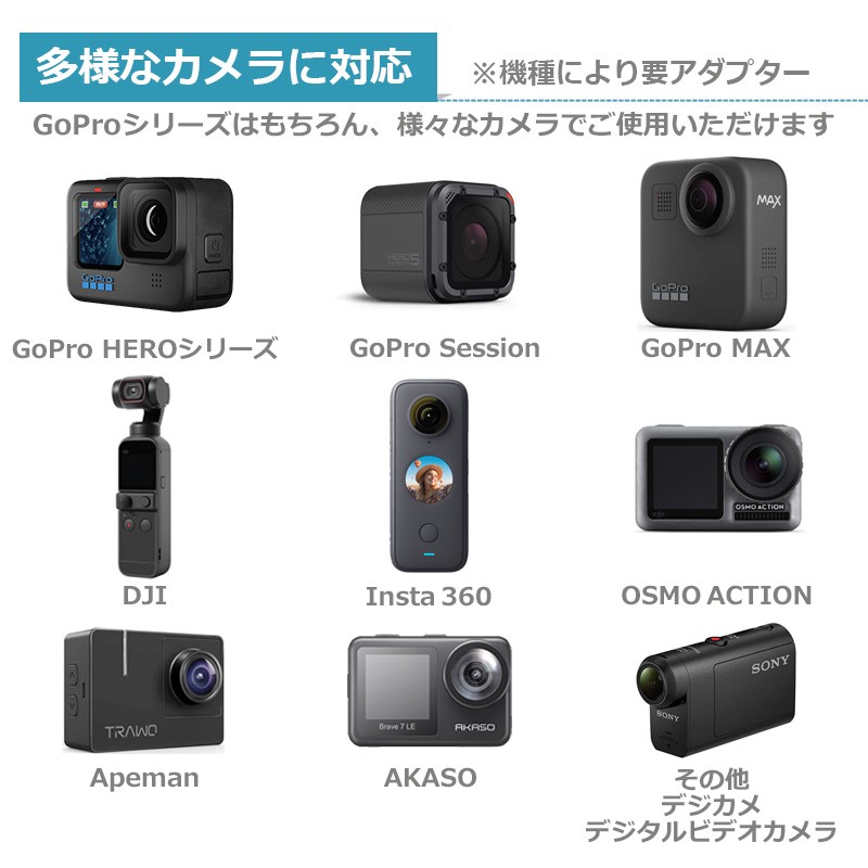 GoPro ゴープロ アクセサリー 左右 ツイン ジョイント T型 三脚ネジ