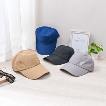 CB刺繡防潑水素色棒球帽-多色任選