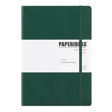 PAPERIDEAS 硬皮筆記本 B5 178x250mm 188頁  聖誕綠  1本