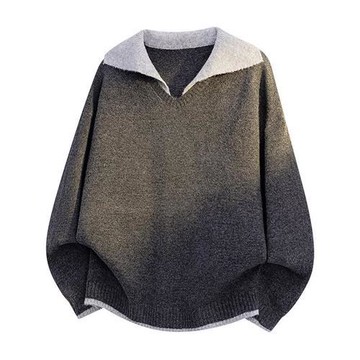 【巴黎精品】現貨+預購 美式復古針織衫針織上衣長袖毛衣秋冬保暖寬鬆大碼休閒男裝-寬鬆假兩件3色a1ma40