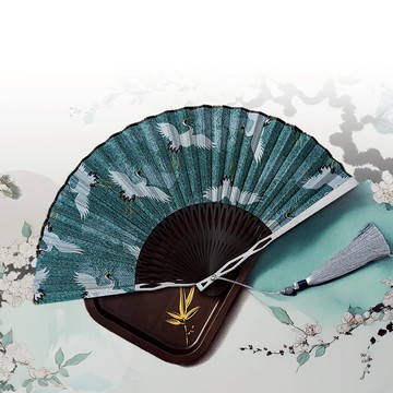 [鋁合金邊骨] 折扇 古風扇 扇子 鐵扇 合金扇 手扇 古風折扇 防身武器 金屬折扇