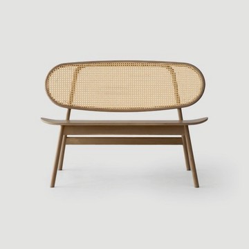 PODIUM Cane 椅背型長凳 褐梣木