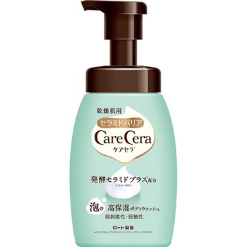 【日本原装正品】CareCera ケアセラ 高保濕泡沫沐浴乳 450mL｜神經醯胺｜乾燥肌適用｜弱酸性｜日本製