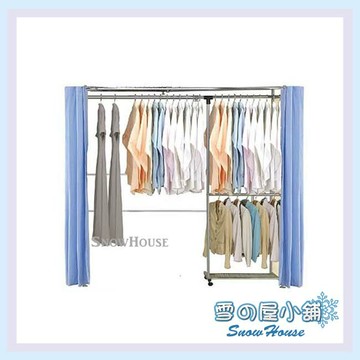 雪之屋 AH-15 防塵伸縮衣櫥/衣櫃/衣架/DIY自組 X792-08