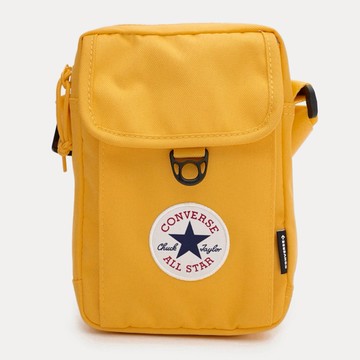 【CONVERSE匡威】Chuck Taylor Patch Crossbody ALL STAR 經典復古黃色斜背包(10020540A14) 斜跨包 側背包 單肩包 多收納肩包 小迷你包 告白禮物