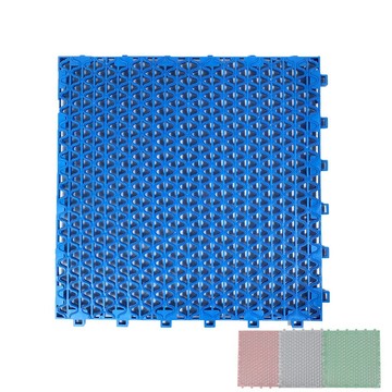 波浪紋排水防滑板(小)(30x30cm/廁所防滑墊/廁所防滑板/衛浴排水板/排水墊/小TZ防潮踏墊/陽台/廚房/拼裝式)