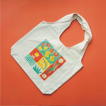 花花插畫帆布袋