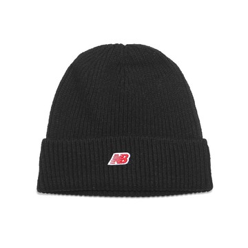 毛帽 Watchman 中性款 黑 紅 針織 翻邊 冬季 保暖 帽子 NB LAH51020BK