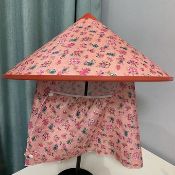 嚴選好物 實用園藝工具 斗笠帽 工作披肩帽 護頸椎 披肩 戶外田園採茶防雨 大沿塑膠帽 女士遮臉隔熱帽 采茶帽 戶外農用