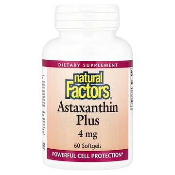 Natural Factors, 蝦青素加強，4 毫克，60 粒軟膠囊