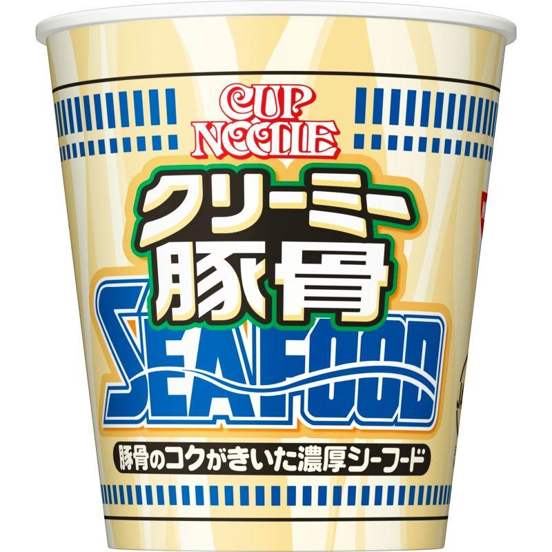 日清食品 カップヌードル クリーミー豚骨シーフード ビッグ 豚骨のコクがきいた濃厚シーフード 101g ×12個