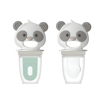 MARCUS＆MARCUS - 動物樂園3合1蔬果咬咬輔食組-貓熊