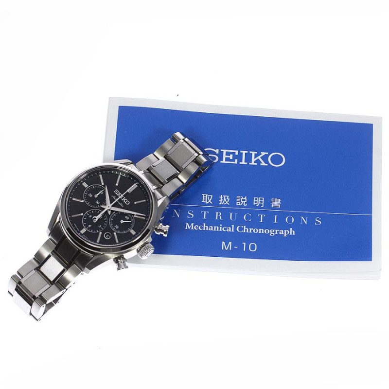 ☆美品 【SEIKO】セイコー プレサージュ クロノグラフ SARK007/8R48-00G0 自動巻き メンズ_735417 |  LINEブランドカタログ