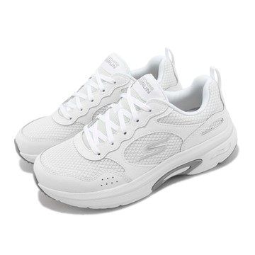 Skechers 慢跑鞋 Go Run Arch Fit-Easy Road 女鞋 白 銀 老爹鞋 運動鞋 小白鞋 128952WSL