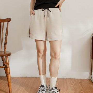 PLAYBOY - 基礎空氣層彩箔短褲 - 奶茶色/752-068-60-8