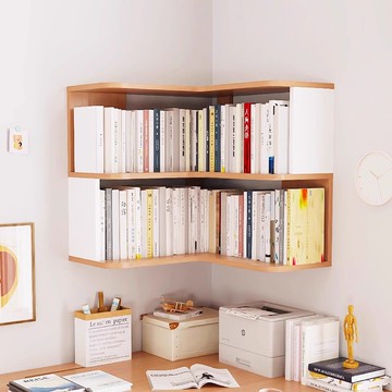 公司貨附發票 壁掛書櫃 實木轉角吊櫃墻面壁掛式壁櫃家用小書櫃墻上書架懸浮置物架儲物櫃 最低價 快速出貨