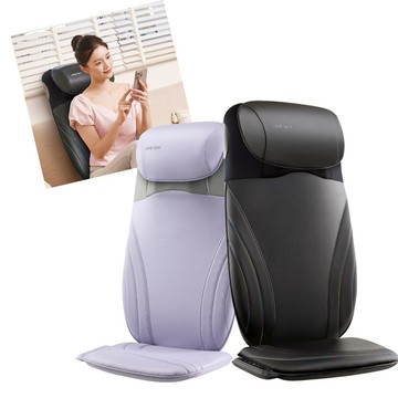 OSIM 背樂樂Sync OS-2233(黑/微光紫)_旗艦機 按摩背墊 按摩椅墊 肩頸按摩 背部按摩