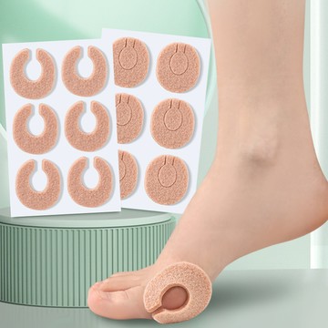 los1669毛氈墊雞眼貼舒適防磨減震後跟貼加厚前掌防滑吸汗防磨腳墊隨意貼