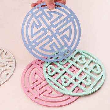 🔥臺灣出貨🔥餐墊隔熱墊防燙墊小麥秸稈碗墊防滑家用廚房鍋墊盤墊杯墊餐桌墊子