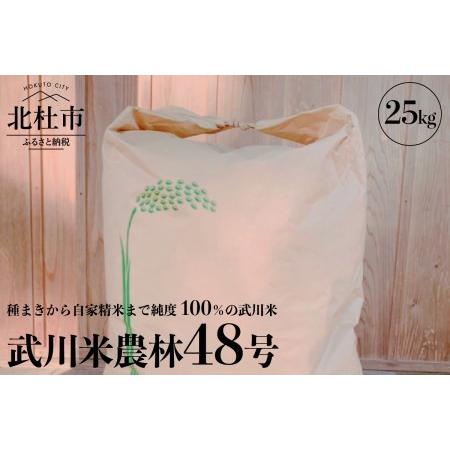 ふるさと納税 R5年度米 武川米農林48号 25kg 山梨県北杜市
