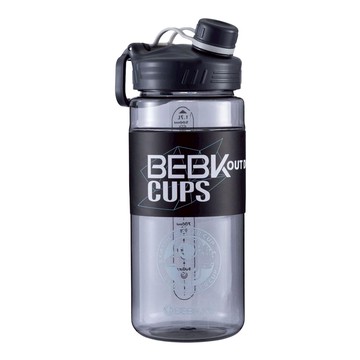 北氪 健身水壺 雙飲運動水壺 健身房/戶外運動 食用級材料  黑色  1.7L  1個