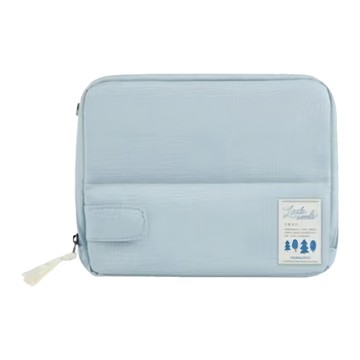 KOKUYO 國譽 Little Woods HACOHACO 筆袋 M  木野夢境系列  森林迷幻馬卡龍色  可裝約40支筆  藍色  1個